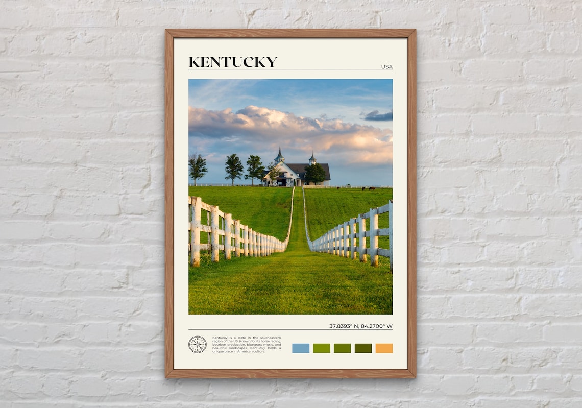 Kentucky Photo Print, USA Travel Wall Art