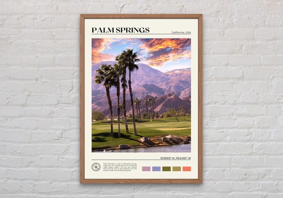 Palm Springs Photo Print, California Travel Poster