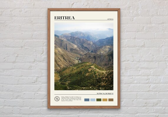Eritrea Real Photo Poster, Africa Wall Decor
