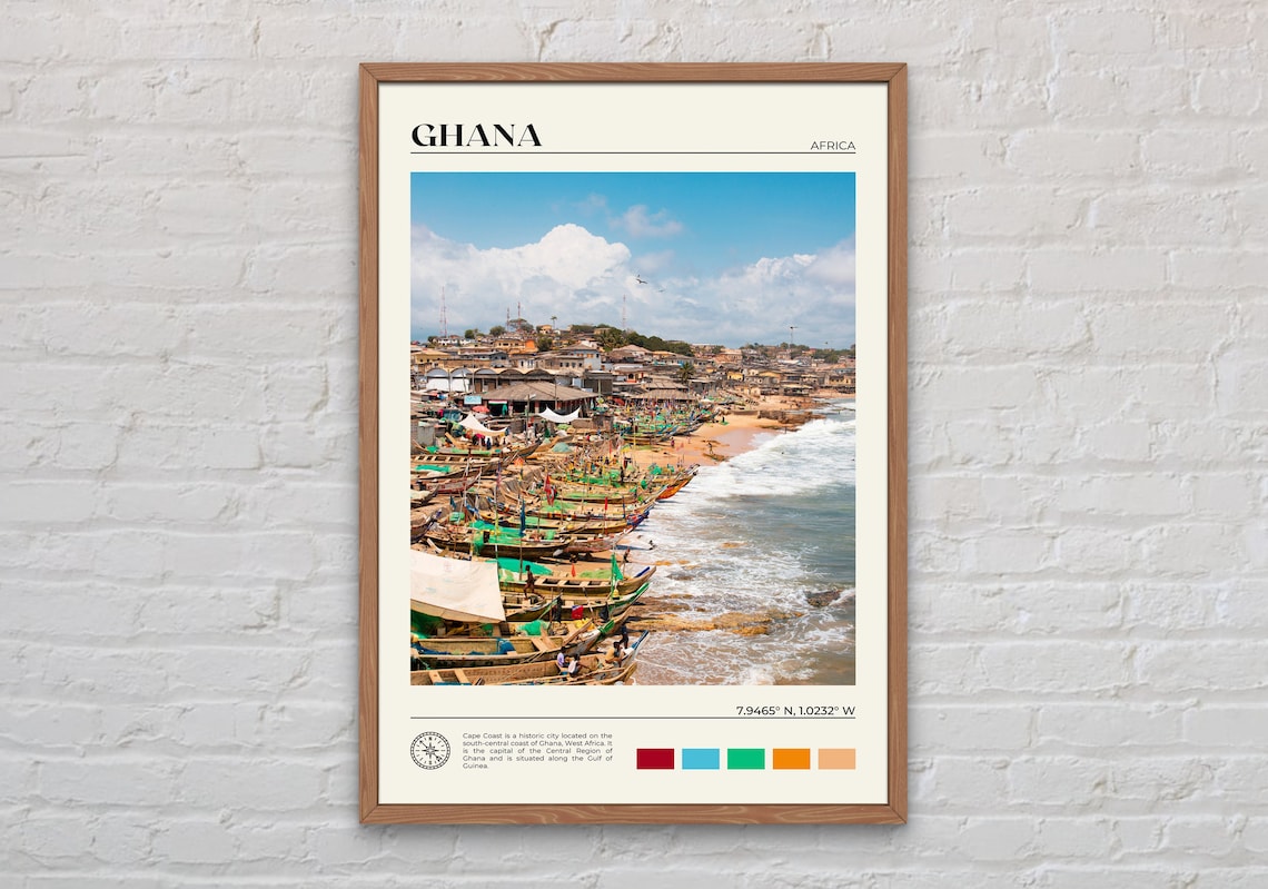 Ghana Photo Art Print, Africa Wall Decor