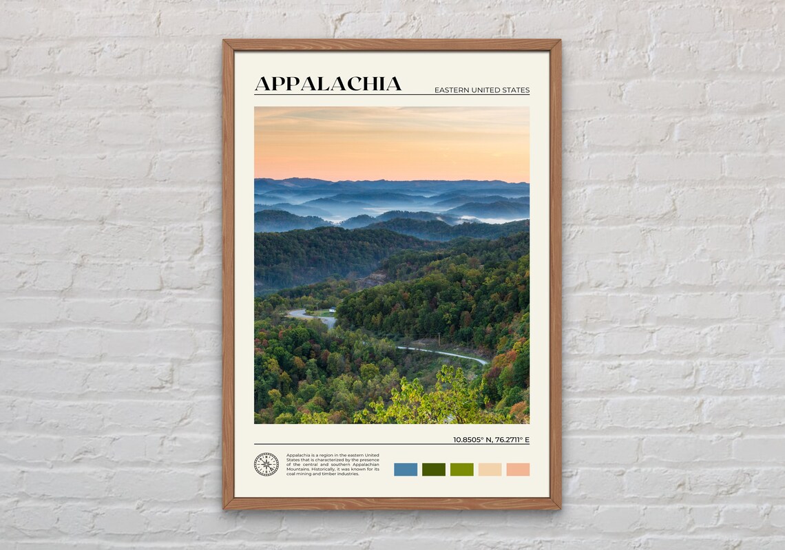 Appalachia Real Photo Poster Print, Wall Art