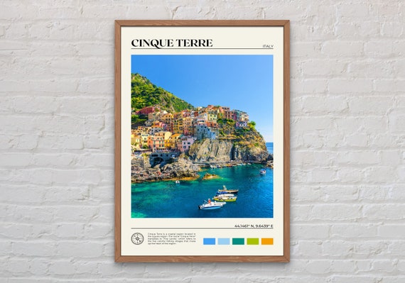Cinque Terre Photo Print, Italy Travel Poster