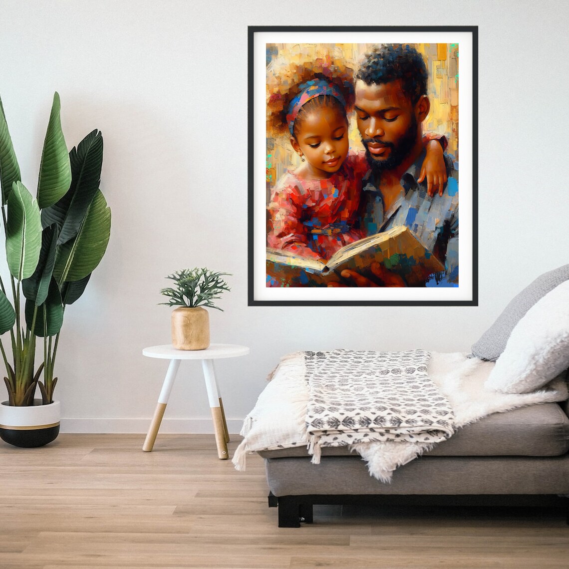 Black Father And Daughter Poster, Fathers Matter Art Print - Image 2