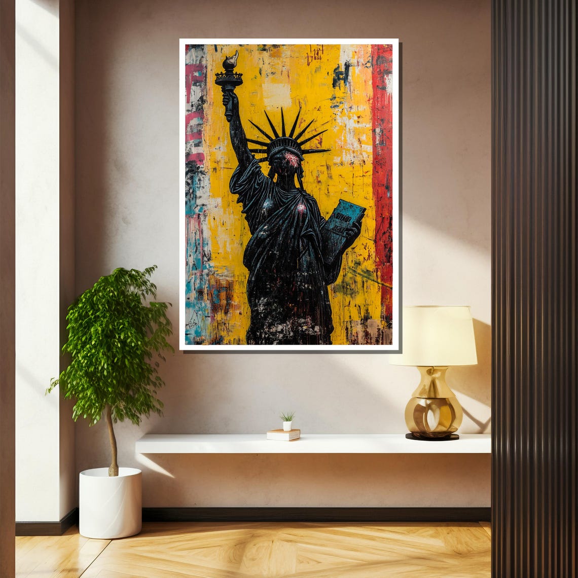 Statue Of Liberty Painting Graffiti Urban Art Bold Street Art Print Modern Wall Decor Abstract Liberty Artwork Unique Gift - Image 2