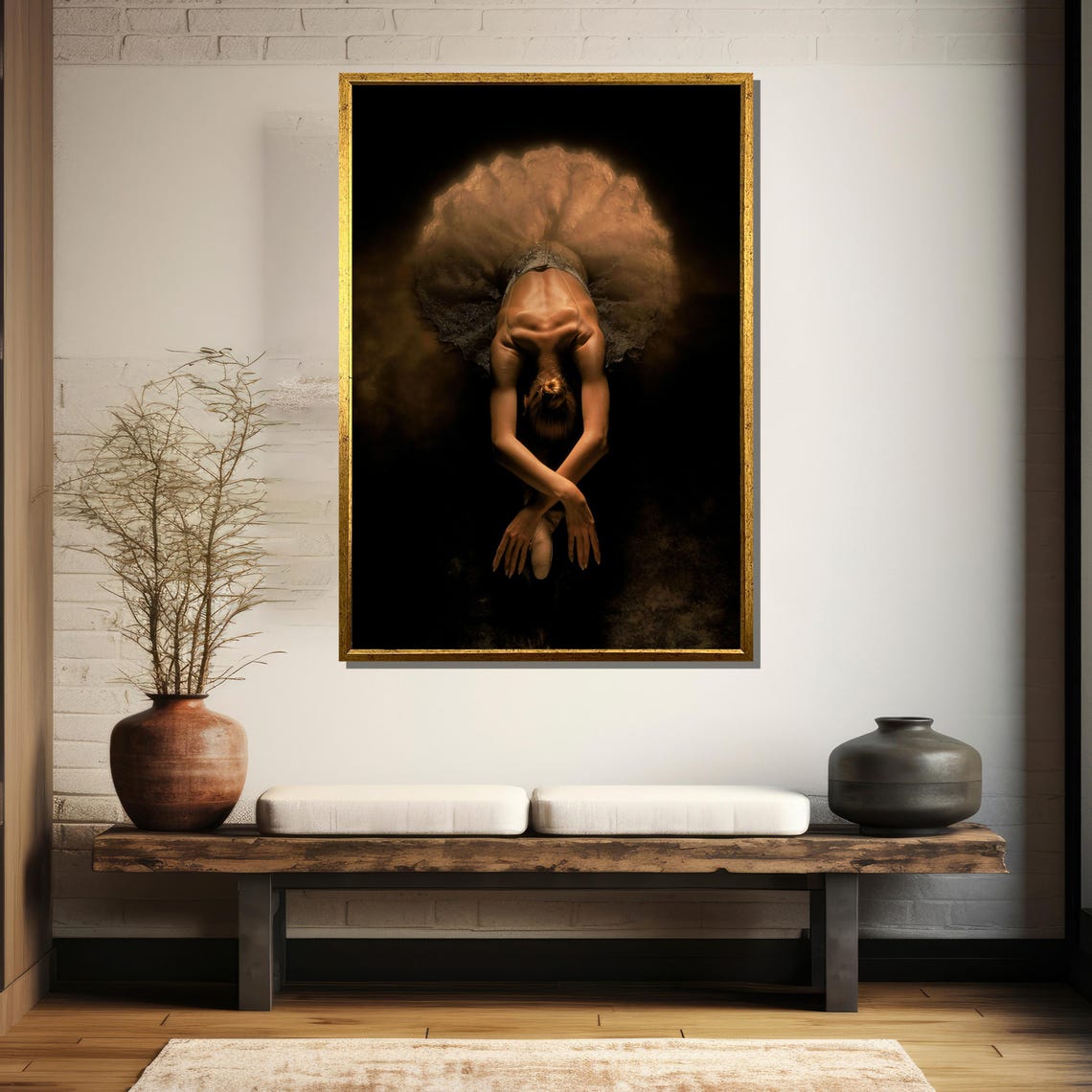 Elegant Ballerina Painting Graceful Dance Art Gift For Ballet Enthusiasts And Home Wall Decor - Image 5