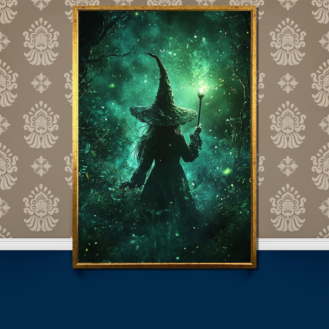 Mystical Witch Painting Enchanting Gift For Fantasy And Magic Lovers