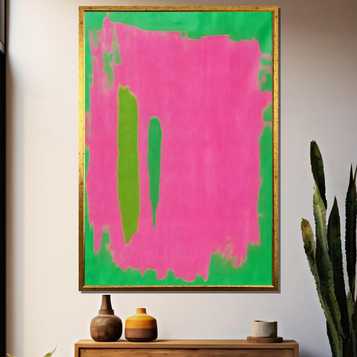Mark Rothkos Untitled Pink And Green Playful And Bold Abstract Painting Ideal Gift For Contemporary Art Lovers