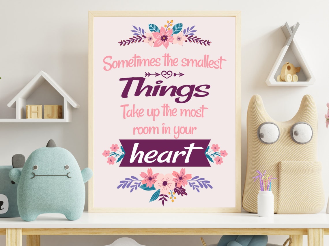 Nursery Wall Art Girls Room Art Print Baby Shower Gift Winnie The Pooh Quote Quote For Baby Girl Girls - Image 4