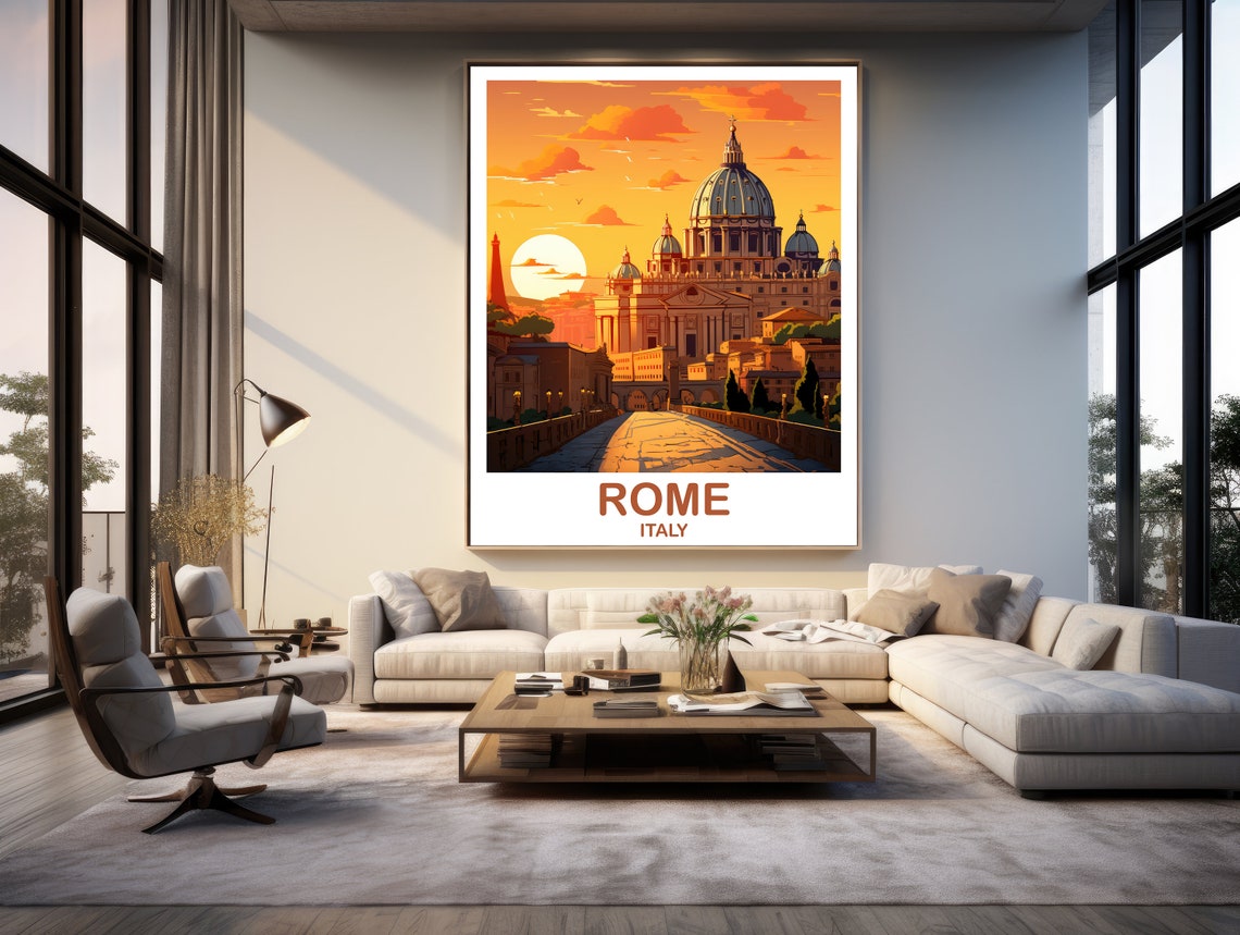 Rome Italy Travel Art Poster Rome Travel Art Italy Poster Rome Travel Wall Art Italy Travel Wall Art T2euitro1 - Image 3