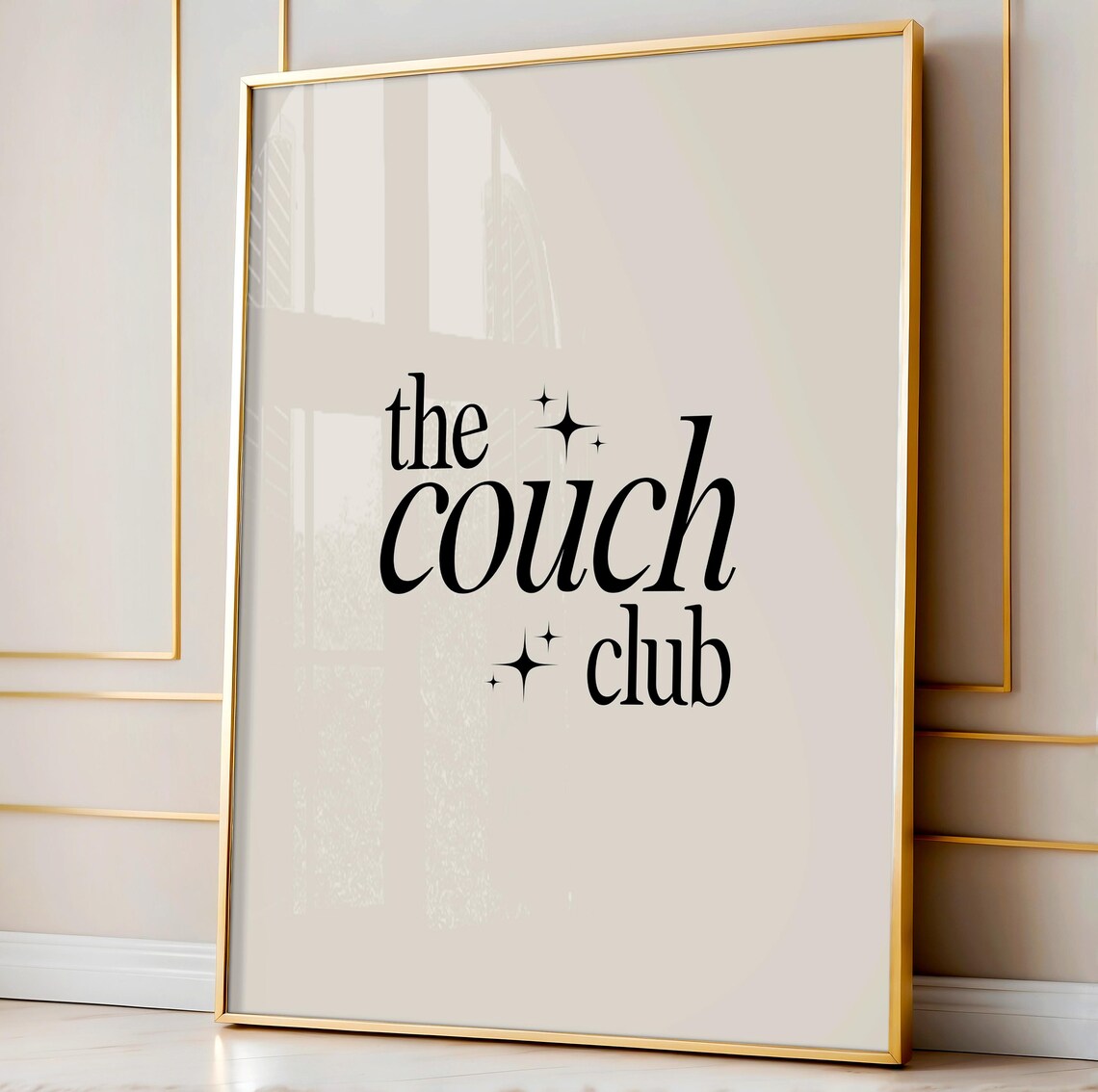The Couch Club Cozy Homebody Typography Poster for Living Rooms - Image 4