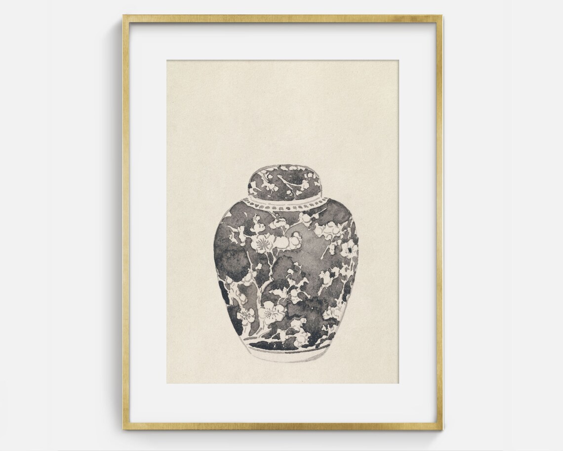 Vase Drawing No. 3 Vintage Still Life Art Print - Image 2