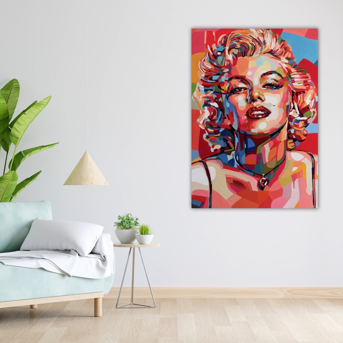 Marilyn Monroe Colorful Mosaic Pop Art Portrait Vibrant Icon Poster - Image 3