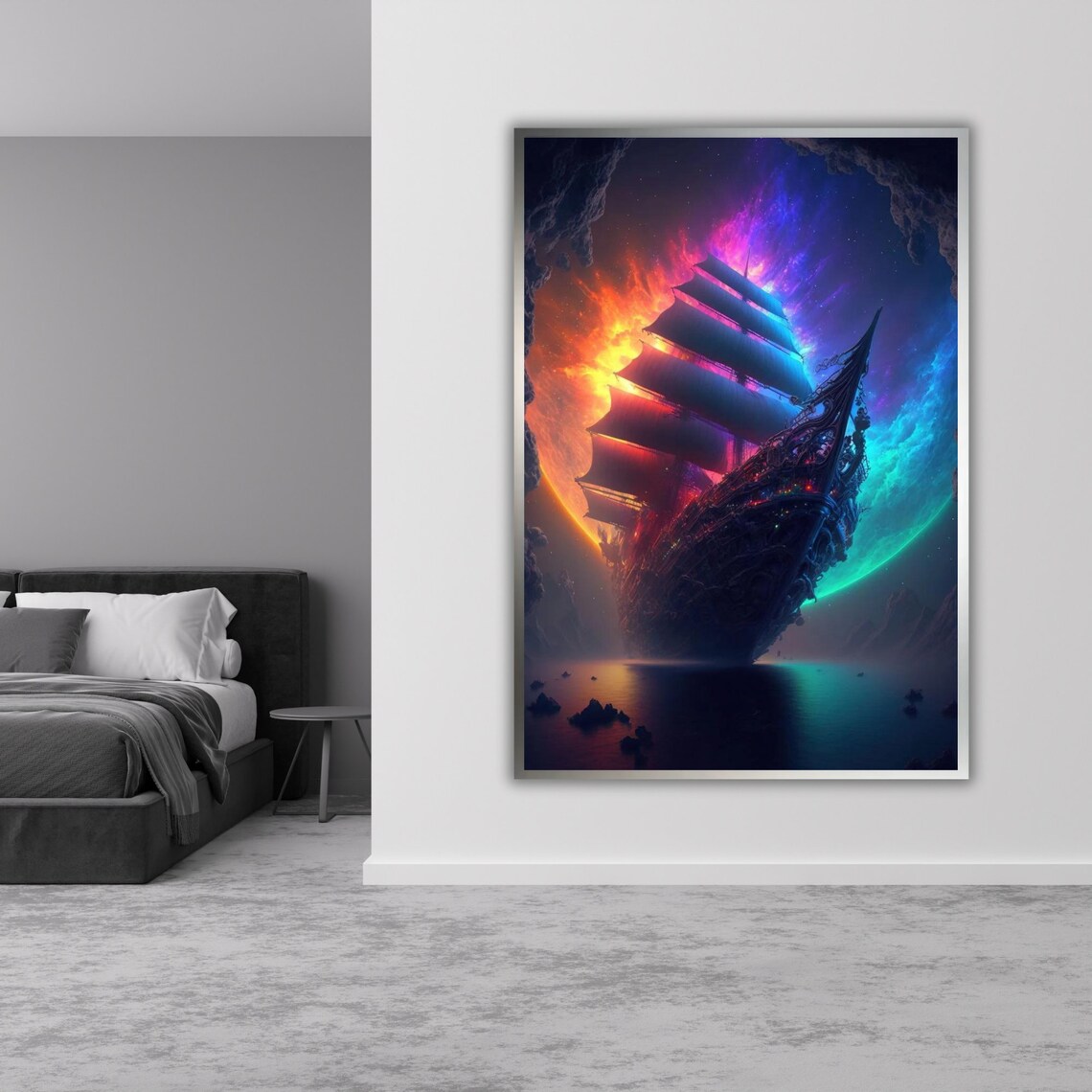 Ocean Majesty Art Ready To Hang Framed Print Nautical Decor Wall Art - Image 4