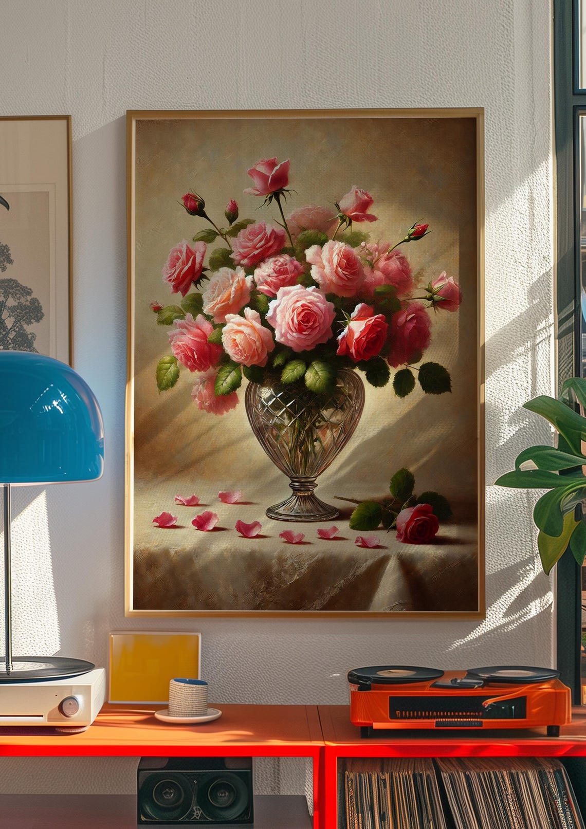 Vintage Floral Wall Poster, Maximalist Botanical Art - Image 2