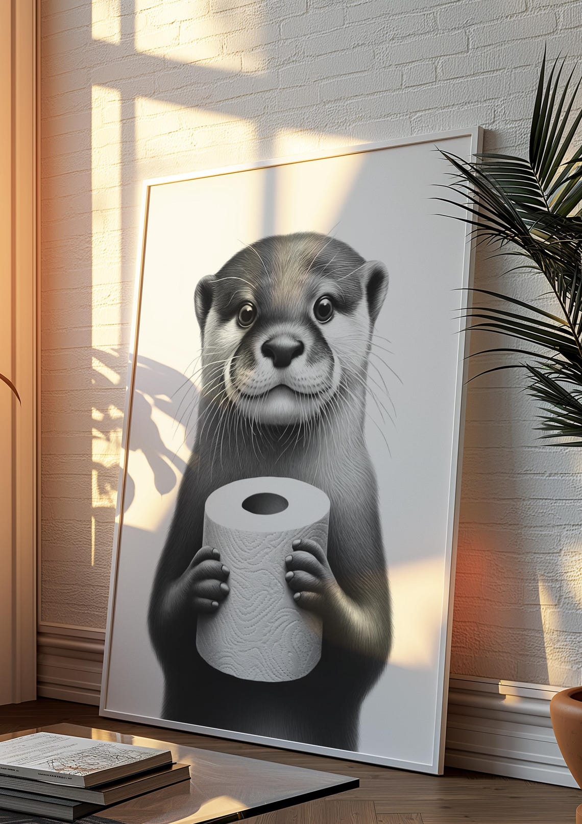 Otter Preppy Trendy Poster Bundle, Maximalist Bath - Image 3