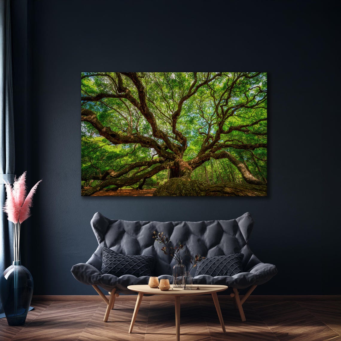 Angel Oak Massive Live Oak Canopy Sprawling Branches Wall Art - Image 4