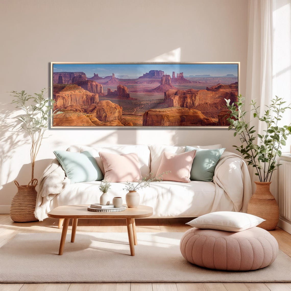 Monument Valley Desert Buttes Arizona Tribal Park Triptych Poster - Image 4