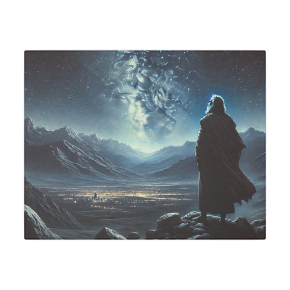 Abraham Under The Stars Divine Promise Landscape Count The Stars Covenant Matte Stretched