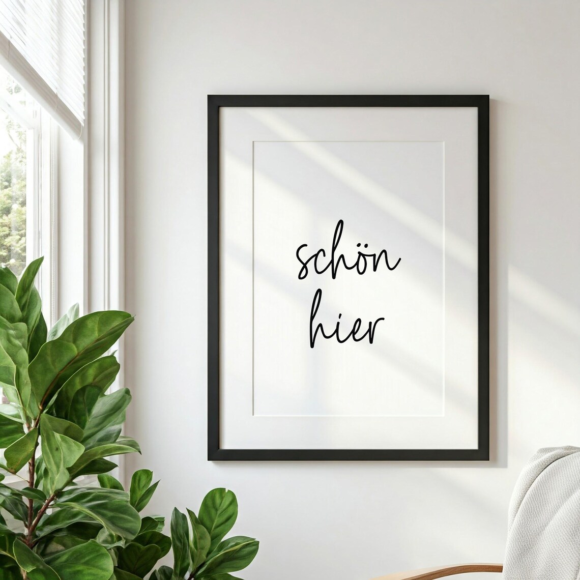 Schn Hier German Saying, Housewarming Gift - Image 2