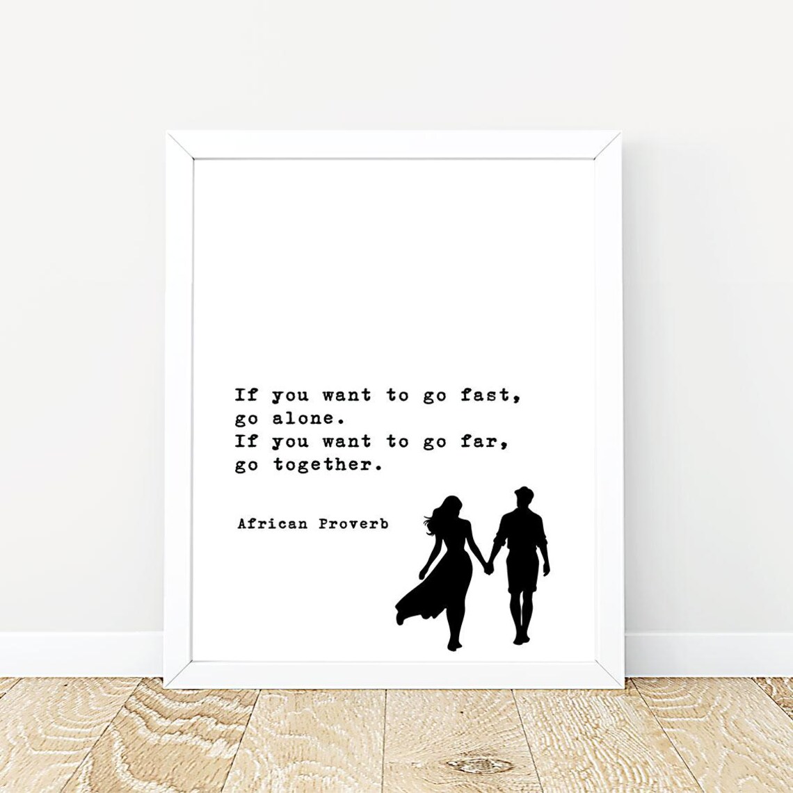 African Proverb Wall Art Print, Valentine's Gift - Image 2