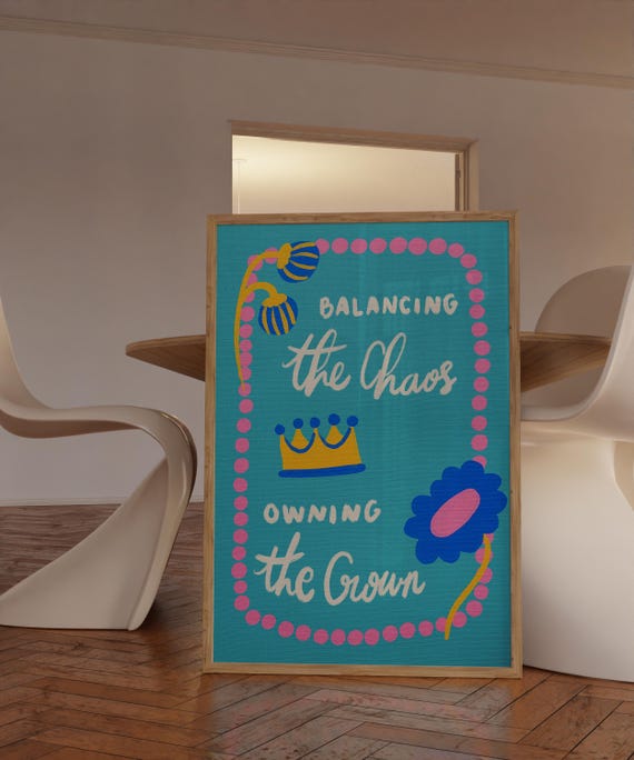Empowering Mom Quote Art, Boss Office Decor
