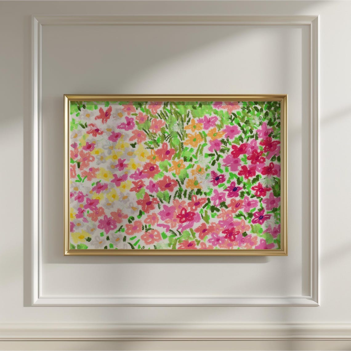 Colorful Floral Ditsy Flower Art Print