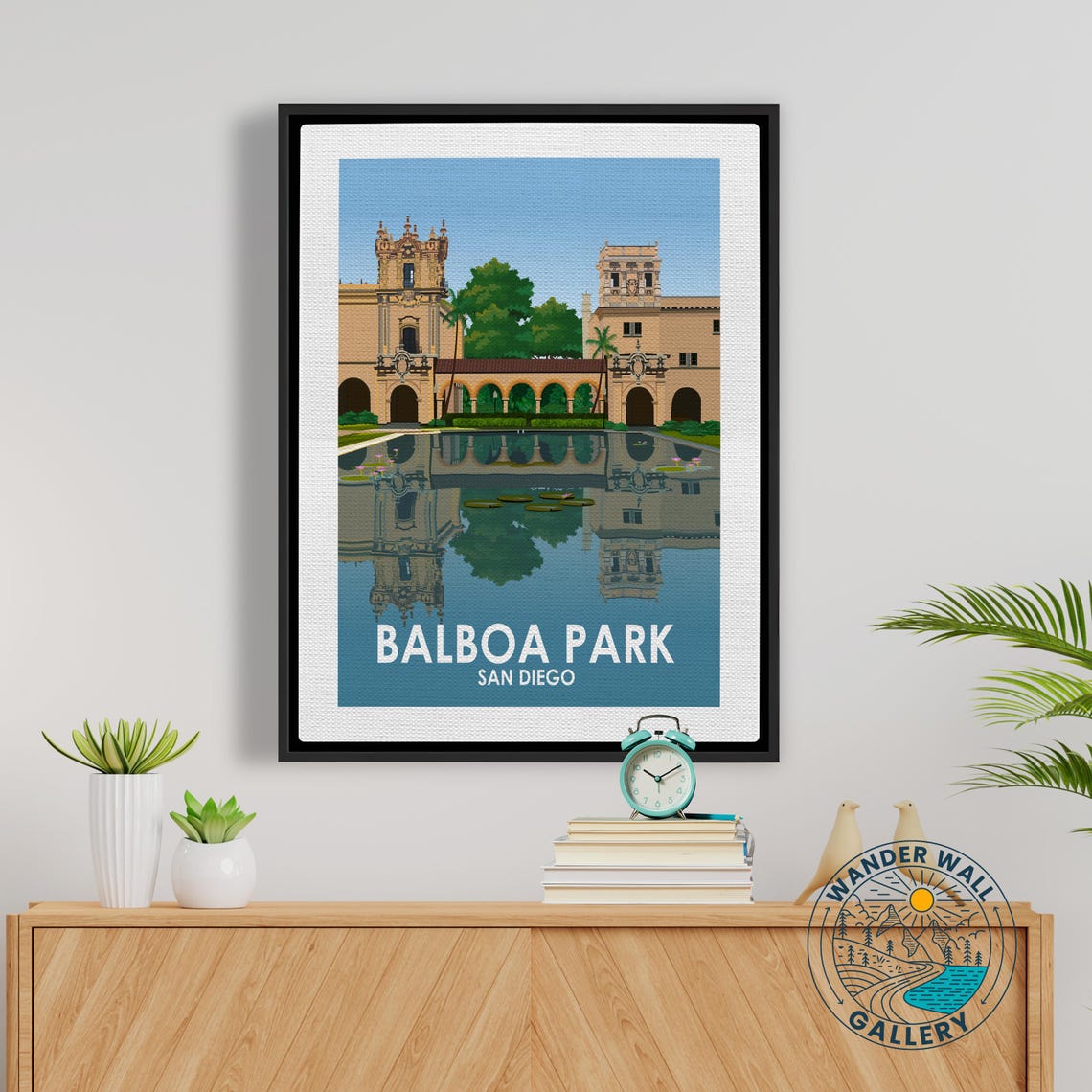 Balboa Park San Diego Spanish Colonial Reflecting Pool Travel Poster - Image 5