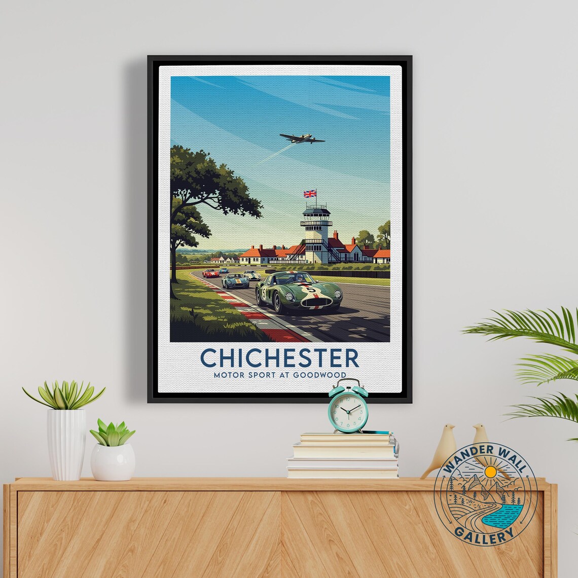 Chichester England Goodwood Vintage Race Cars Track Motorsport Poster - Image 5