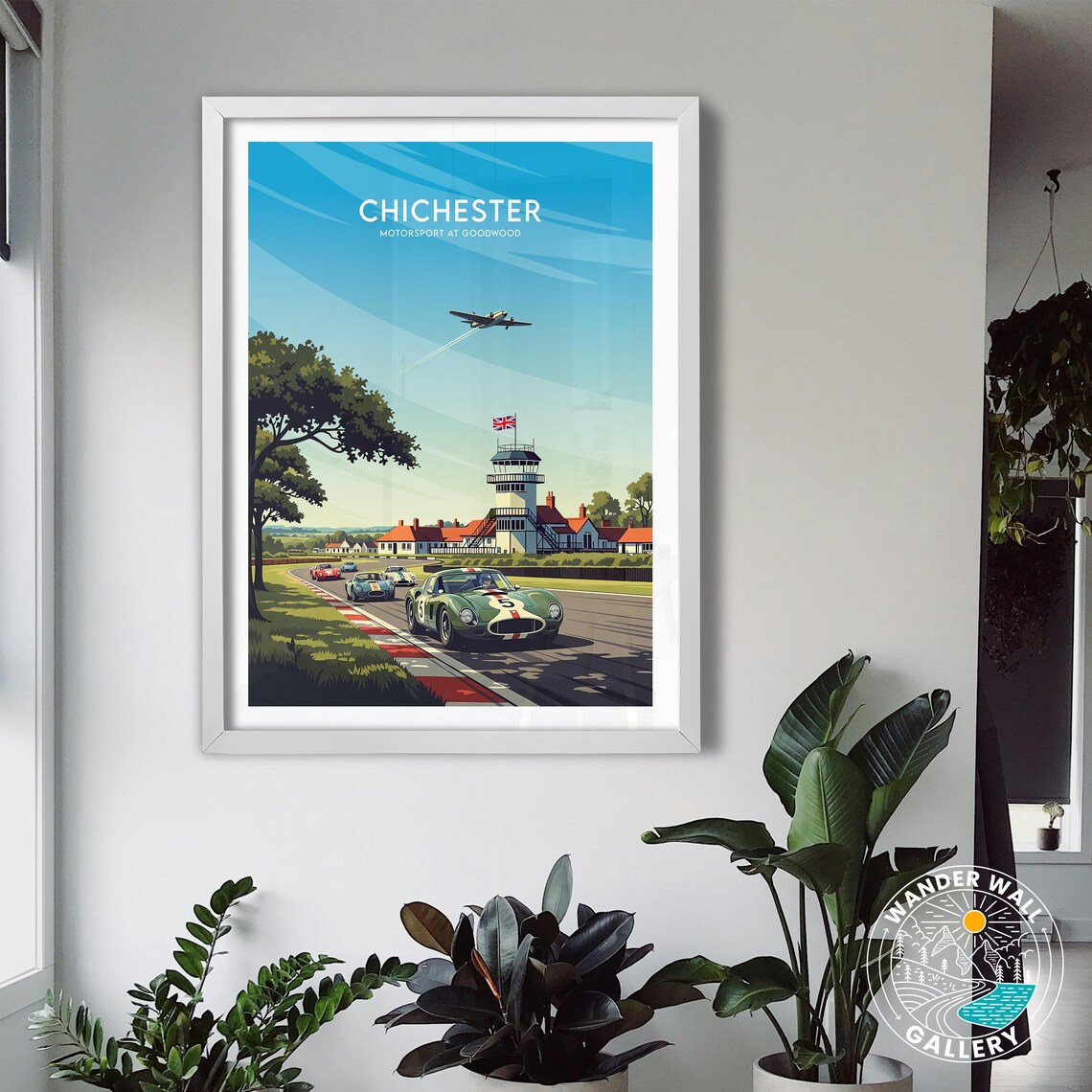 Chichester Motorsport at Goodwood Classic Racing Circuit Retro Poster - Image 3