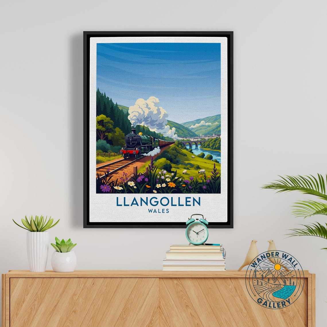 Llangollen Wales Steam Train Countryside Retro Travel Poster - Image 5