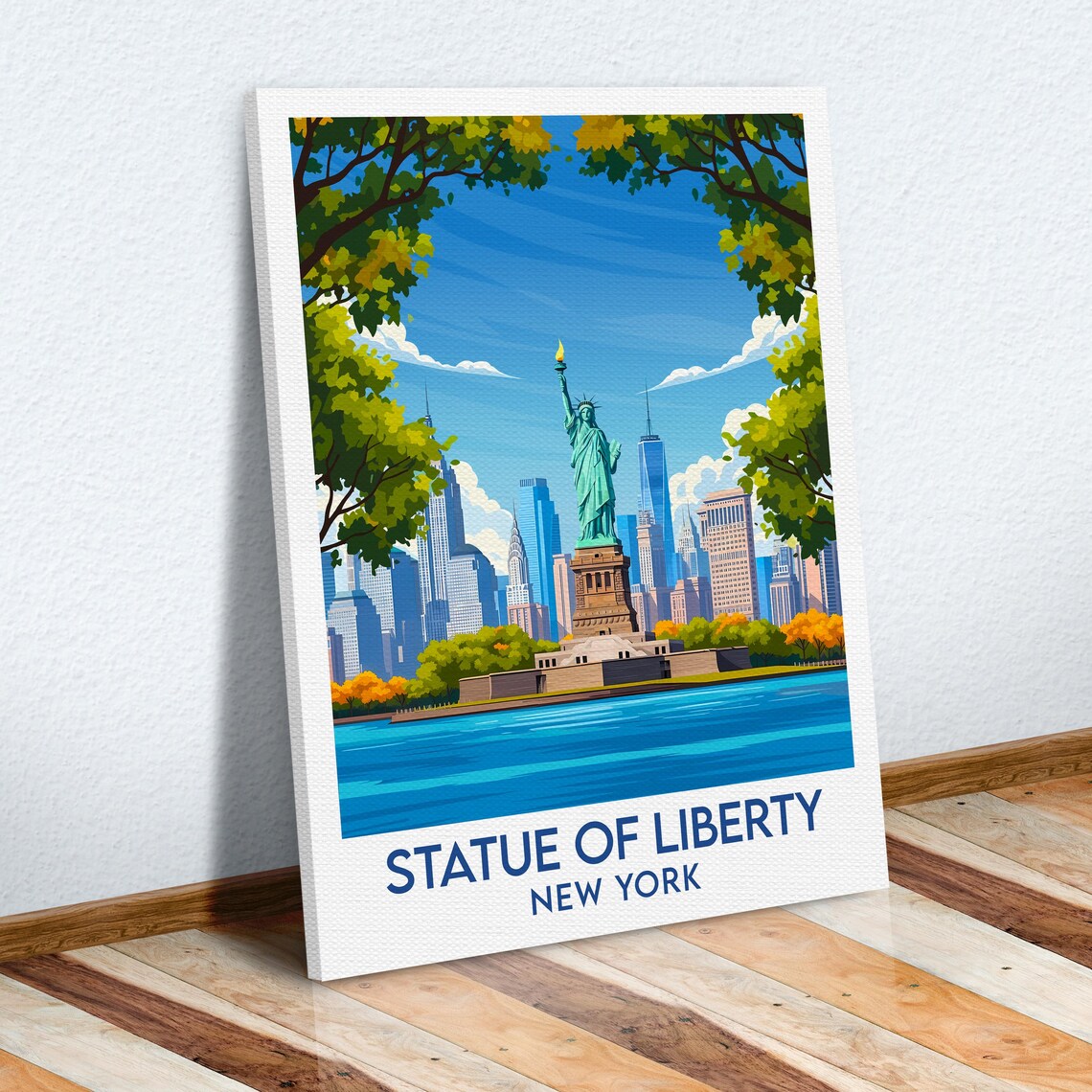 Statue of Liberty New York City Skyline Torch Summer Harbor Poster - Image 6