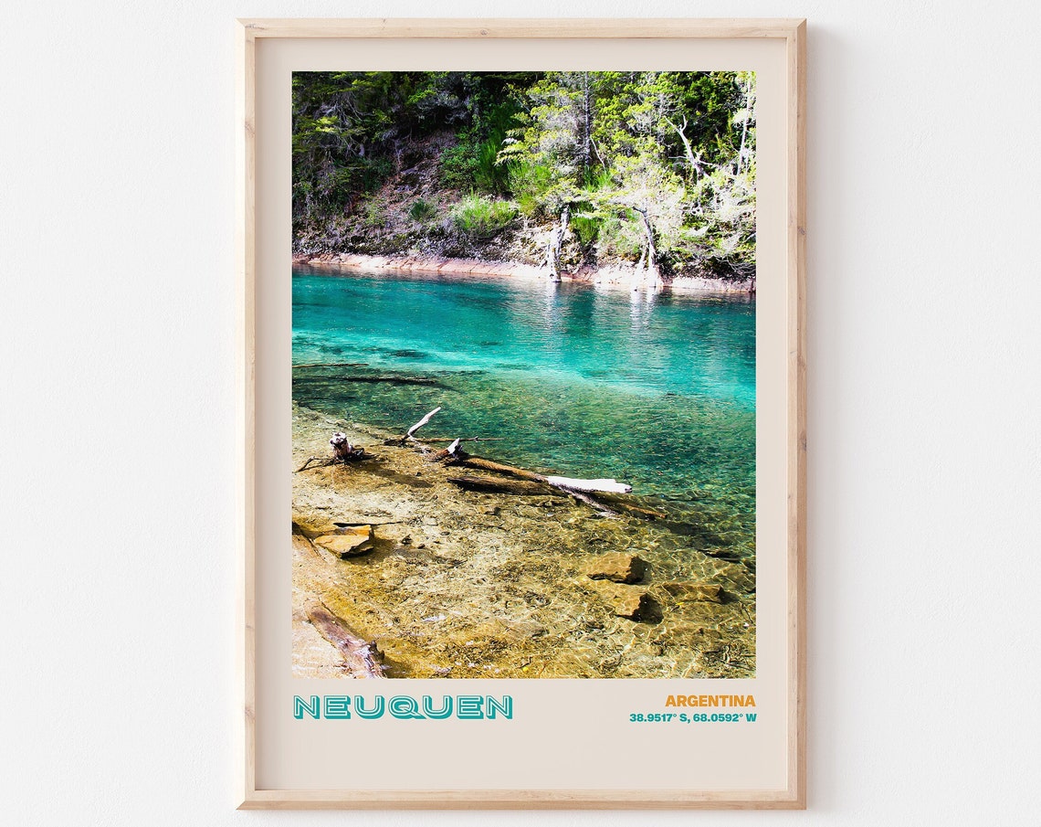 Neuquen Travel Poster Neuquen Print Neuquen Photo Print Neuquen Wall Decor Neuquen Travel Art Argentina Picture Neuquen 4
