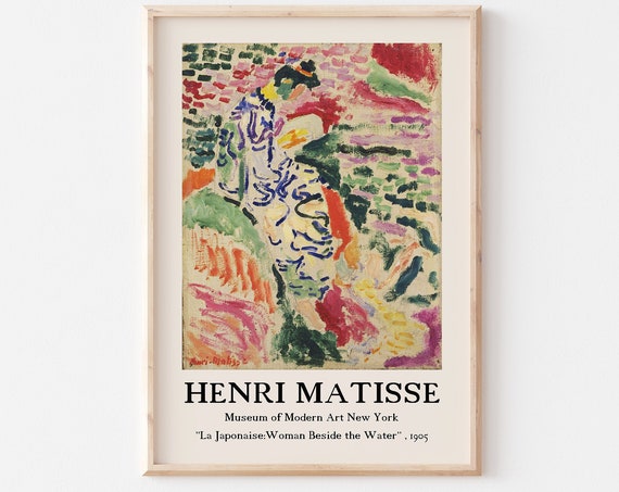 Woman Beside The Water Henri Matisse Art Print Vintage Poster Matisse Picture Flower A2 A3 A4 A5 Gallery Wall Gift