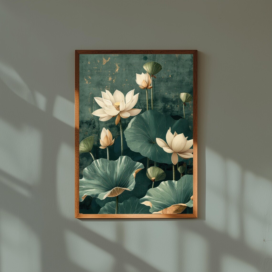 Abstract Botanical Print Modern Floral Fine Art Decor