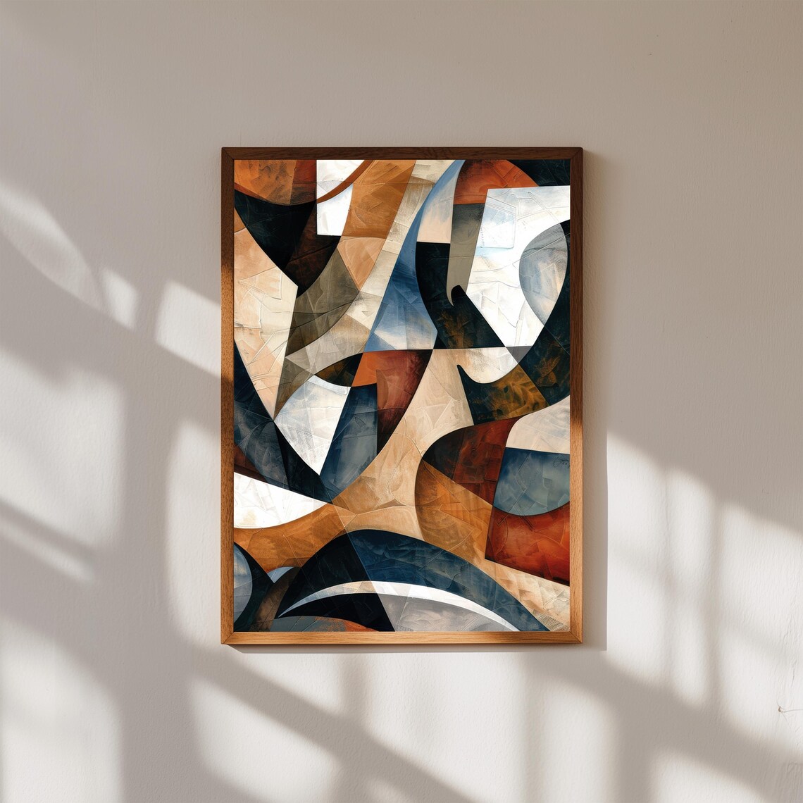 Cubist Art Print Abstract Geometric Modern Home Decor