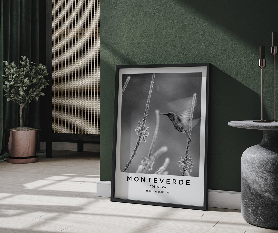 Monteverde Travel Poster, Travel Map Print - Image 2