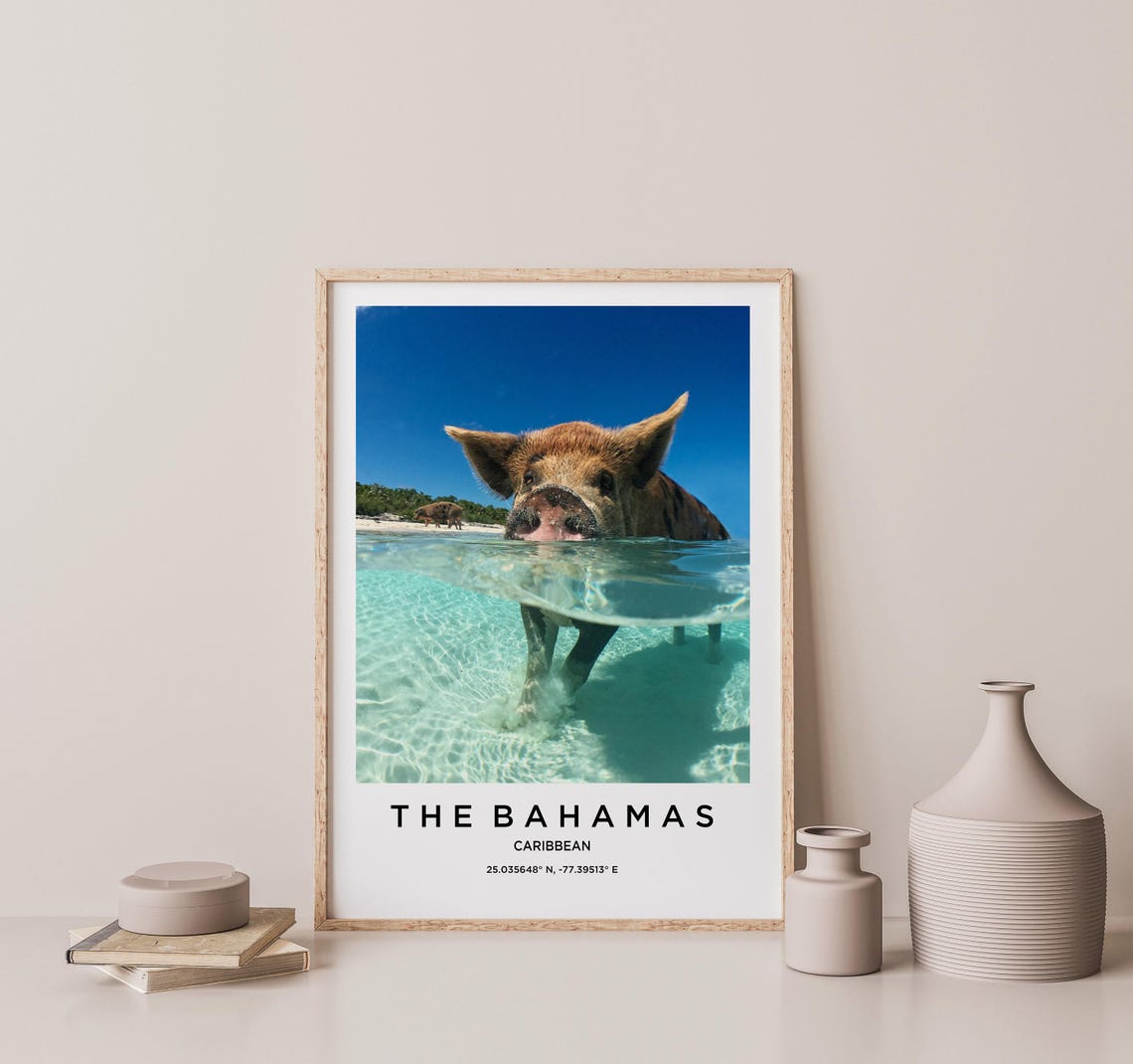 Bahamas Art Bahamas Print Bahamas Poster Bahamas Art Bahamas Photo Bahamas Map Bahamas Painting Bahamas Travel - Image 2