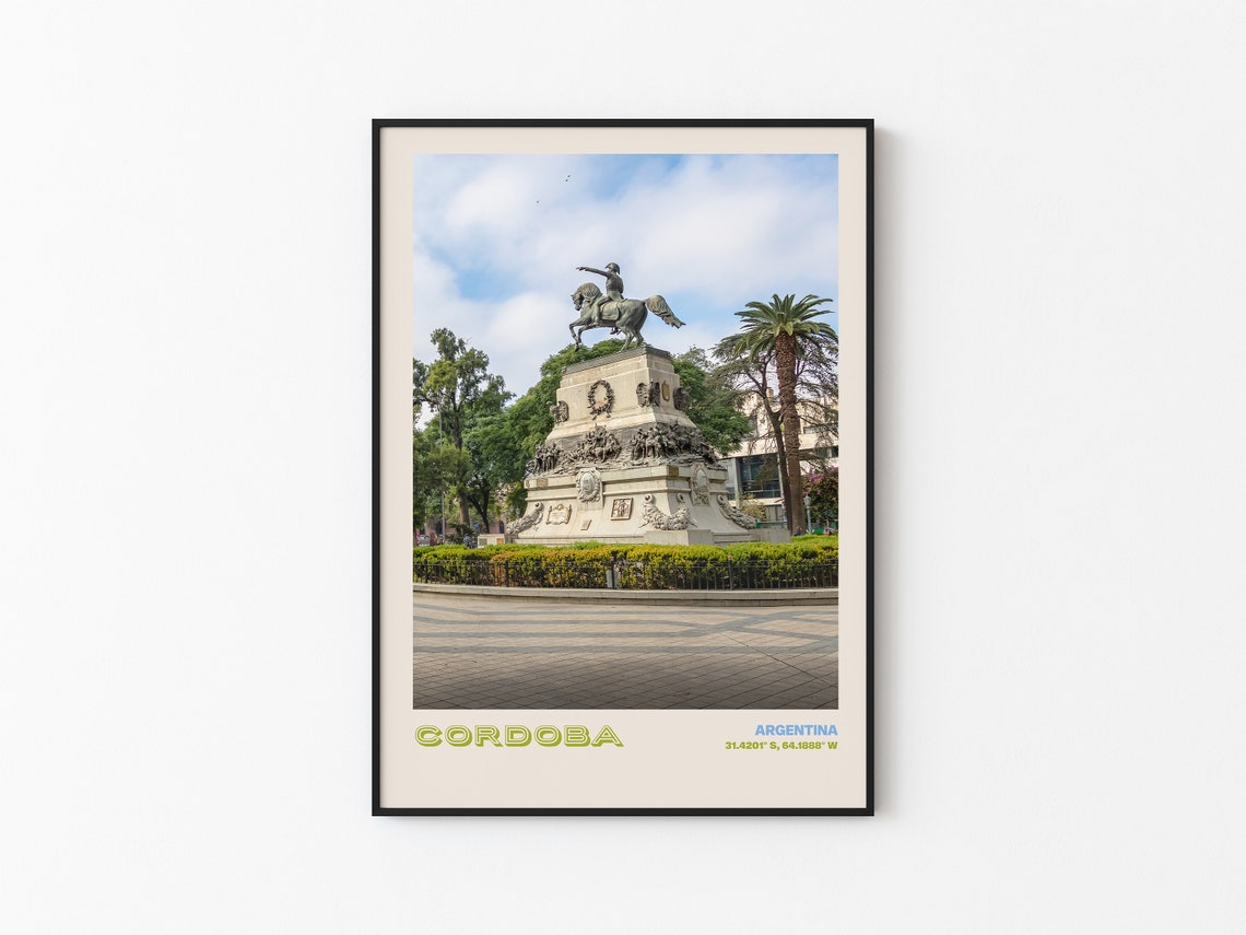 Cordoba Travel Poster Cordoba Print Cordoba Photo Print Cordoba Wall Decor Cordoba Travel Art Argentina Picture Cordoba 1 - Image 3