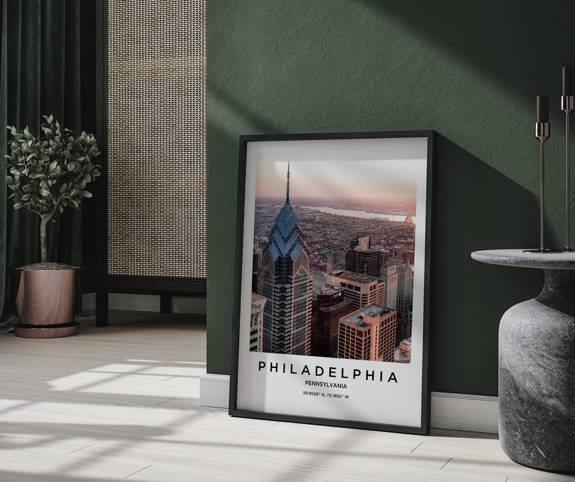 Philadelphia Art Philadelphia Print Philadelphia Poster Philadelphia Art Philadelphia Photo Philadelphia Map Philadelphia Painting - Image 2