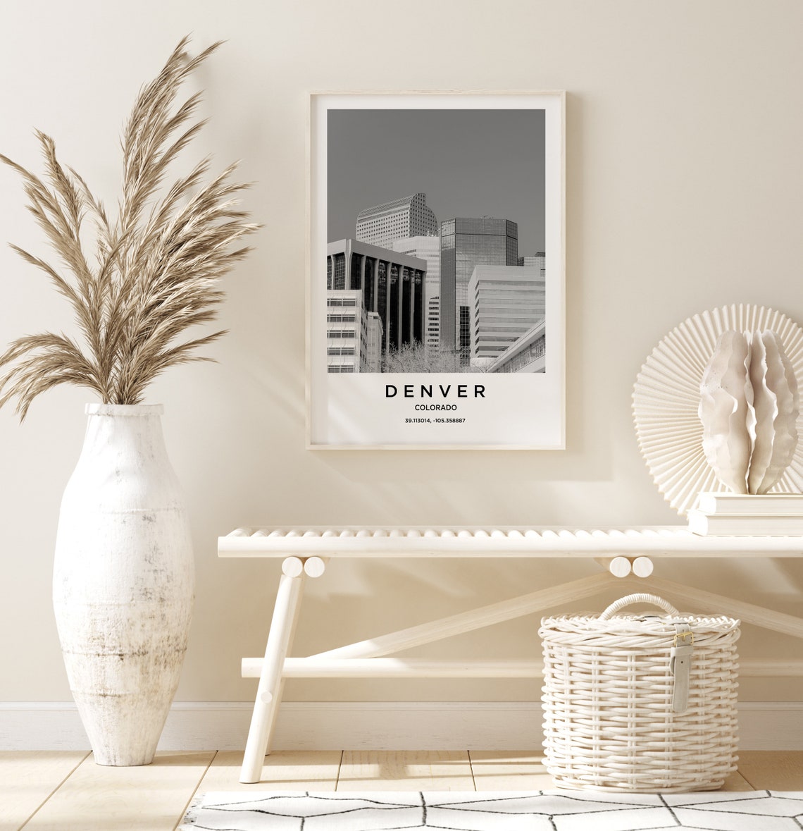 Denver Travel Poster Denver Print Denver Photo Print Black And White Photography Monochrome Travel Photography Colorado Travel - Image 2