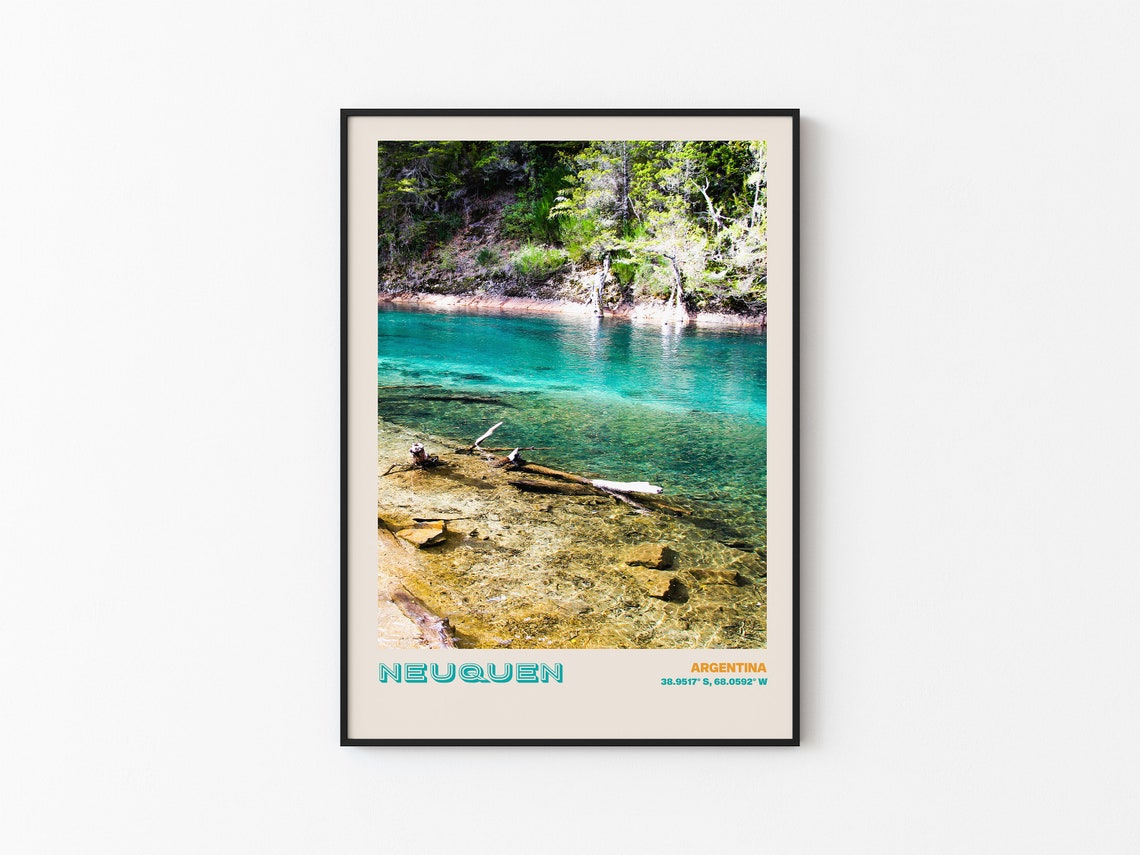 Neuquen Travel Poster Neuquen Print Neuquen Photo Print Neuquen Wall Decor Neuquen Travel Art Argentina Picture Neuquen 4 - Image 3