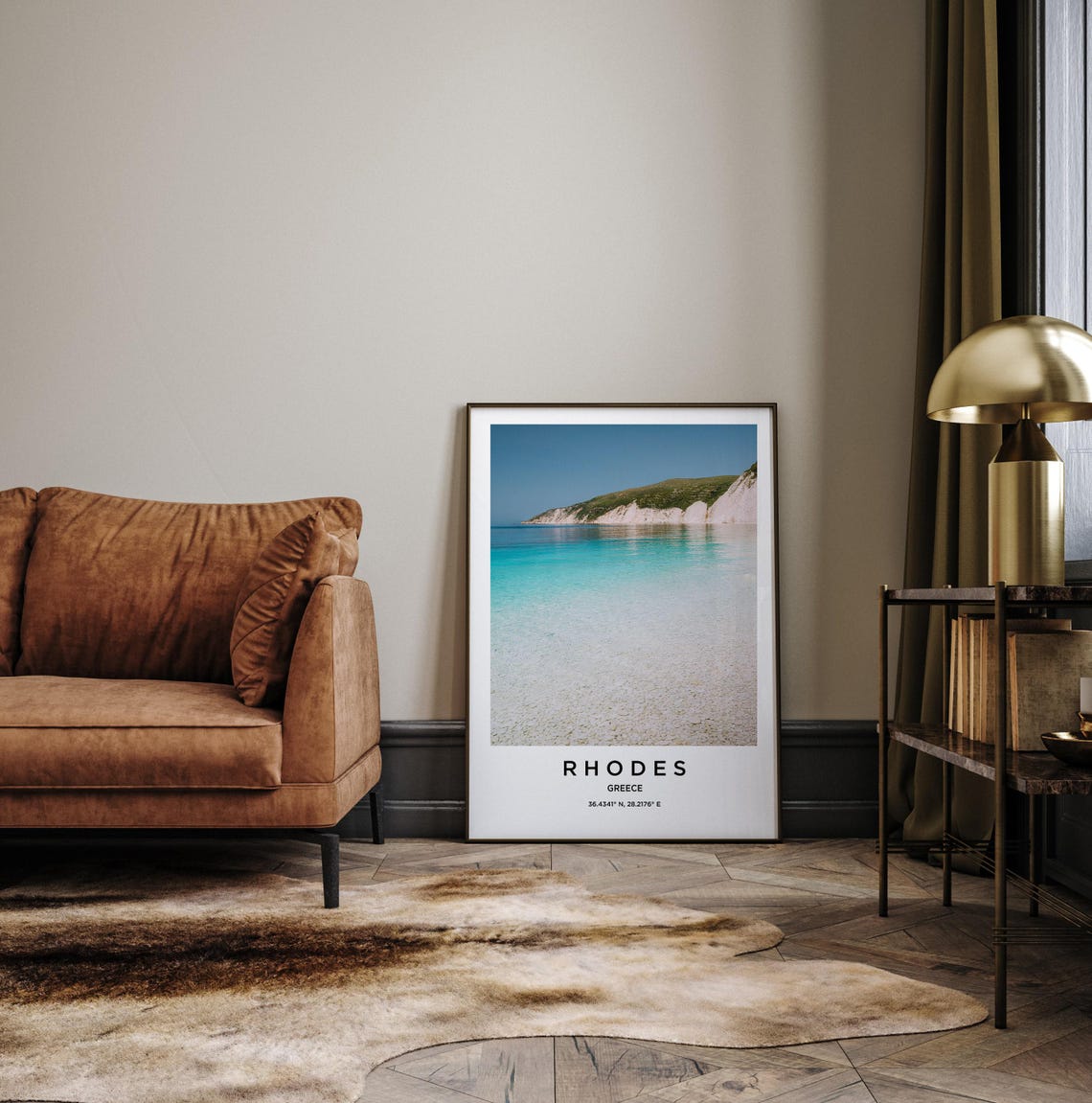 Rhodes Art Rhodes Print Rhodes Poster Rhodes Art Rhodes Photo Rhodes Map Rhodes Painting Rhodes Travel - Image 3