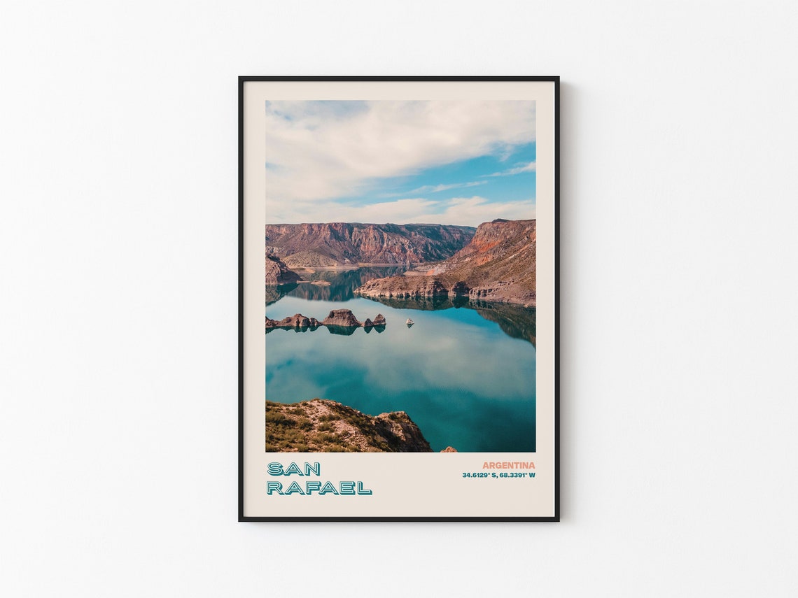 San Rafael Travel Poster San Rafael Print San Rafael Photo Print San Rafael Wall Decor San Rafael Travel Art Argentina San Rafael 1 - Image 3