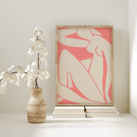 Matisse Poster Coral Henri Matisse Wall Art Matisse Cut Outs Print Papier Decoupes Decor A5 A4 A3 A2 Exhibition Museum Poster
