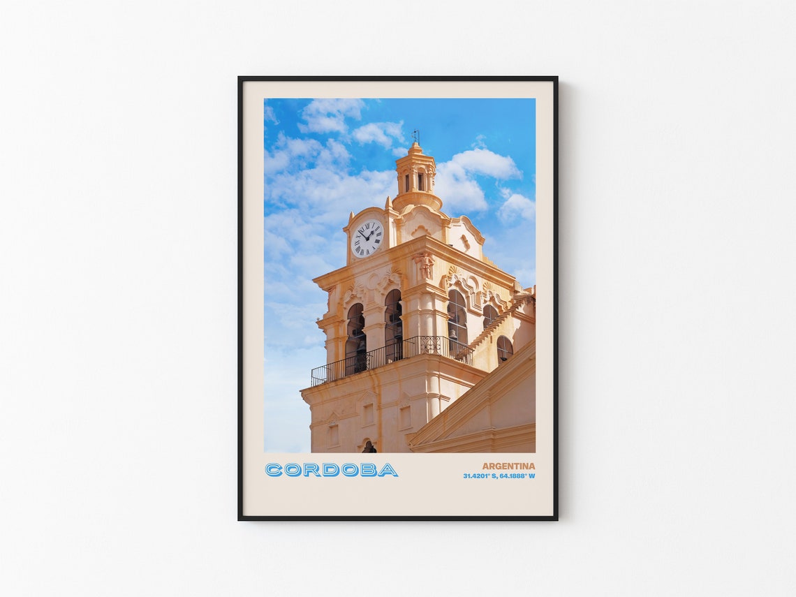 Cordoba Travel Poster Cordoba Print Cordoba Photo Print Cordoba Wall Decor Cordoba Travel Art Argentina Picture Cordoba 4 - Image 3