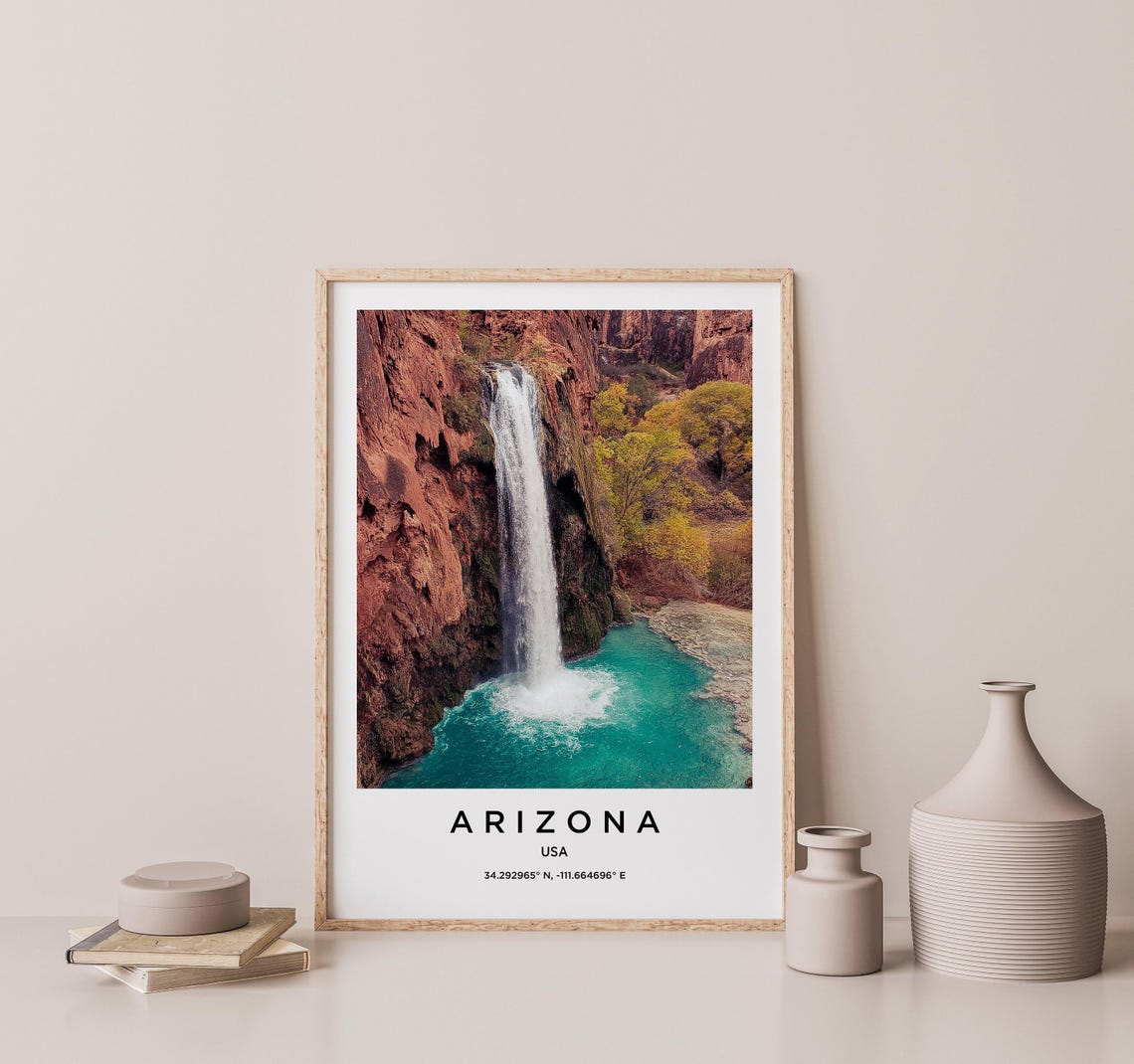 Arizona Art Arizona Print Arizona Poster Arizona Art Arizona Photo Arizona Map Arizona Painting Arizona Travel - Image 2