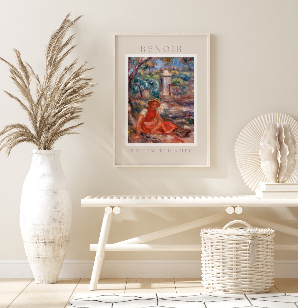 Renoir Poster August Renoir Print Renoir Wall Art Renoir Picture Renoir Monet Print Vintage Renoir Art Fillette Au Pied Dun Arbre - Image 3
