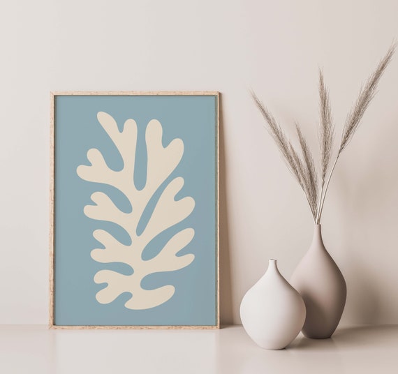 Pretty Blue Matisse Inspired Art Matisse Cut Outs Matisse Inspired Prints Henri Matisse A5 A4 A3 A2 Gallery Wall Exhibition Museum