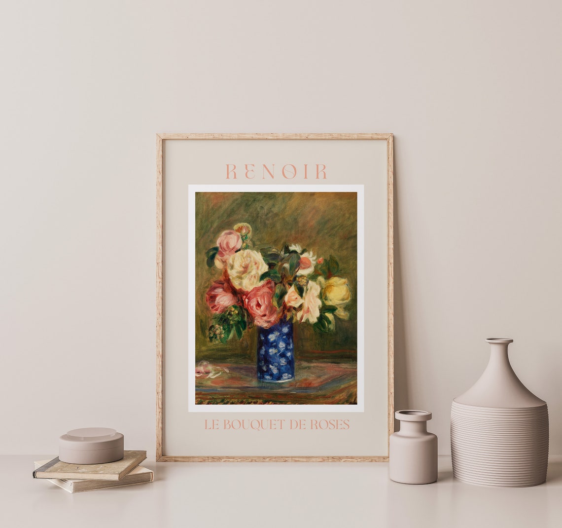 Renoir Poster August Renoir Print Renoir Wall Art Renoir Picture Renoir Monet Print Vintage Renoir Art Renoir Le Bouquet De Roses - Image 2