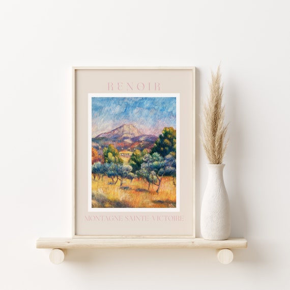 Renoir Poster August Renoir Print Renoir Wall Art Renoir Picture Renoir Monet Print Vintage Renoir Art Renoir Montagne Sainte Victoire